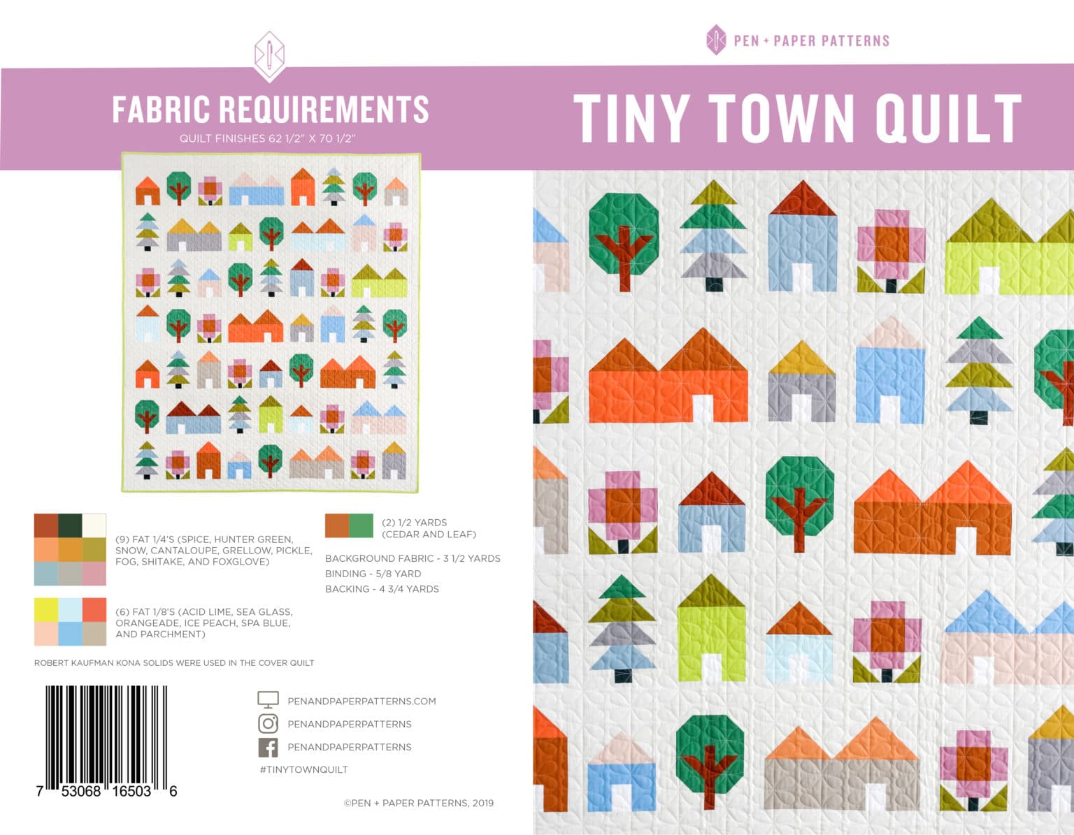 Pen + Paper Patterns Tiny Town Quilt Sewtopia