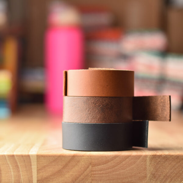 Two 1" x  28" Leather Straps