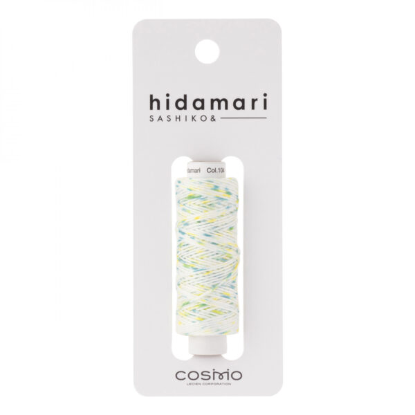 Cosmo - Hidamari Sashiko Speckle Thread Shaved Ice Yellow Green