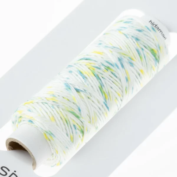 Cosmo - Hidamari Sashiko Speckle Thread Shaved Ice Yellow Green - Image 3