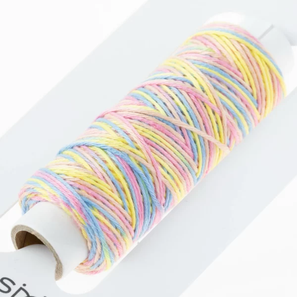 Cosmo - Hidamari Sashiko Variegated Thread 30 Meters Rainbow Sorbet - Image 3