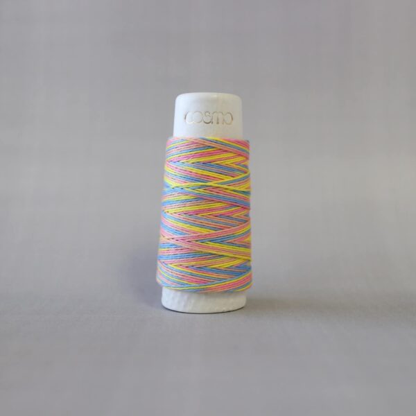 Cosmo - Hidamari Sashiko Variegated Thread 30 Meters Rainbow Sorbet