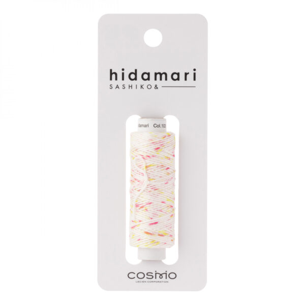 Cosmo - Hidamari Sashiko Speckle Thread Shaved Ice Pink Yellow