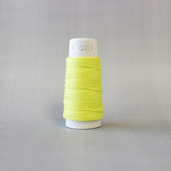 Cosmo - Hidamari Sashiko Solid Thread 30 Meters Lemon