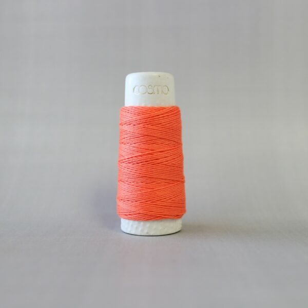 Cosmo - Hidamari Sashiko Solid Thread 30 Meters Cantaloupe