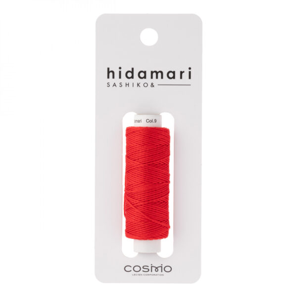 Cosmo - Hidamari Sashiko Solid Thread 30 Meters Watermelon