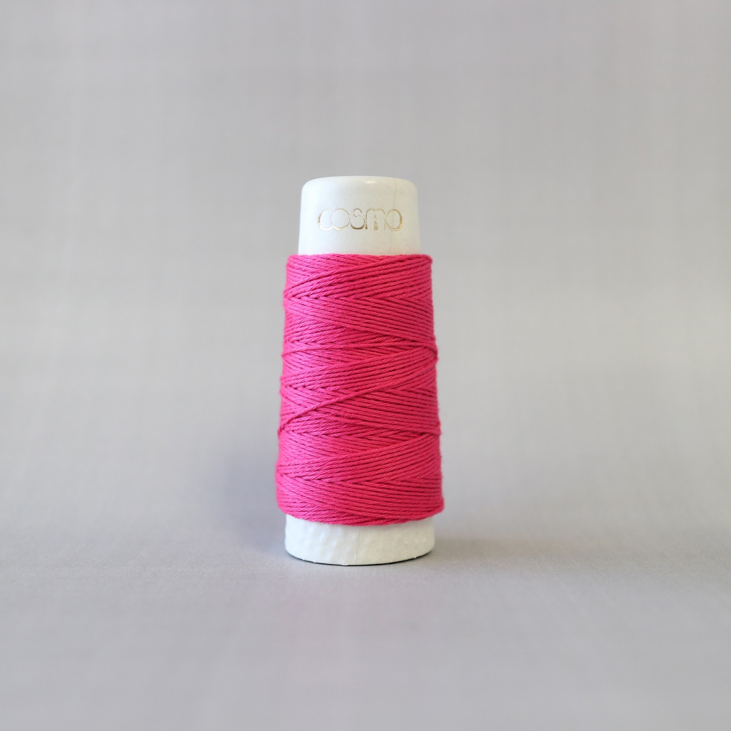 Cosmo – Hidamari Sashiko Solid Thread 30 Meters Raspberry