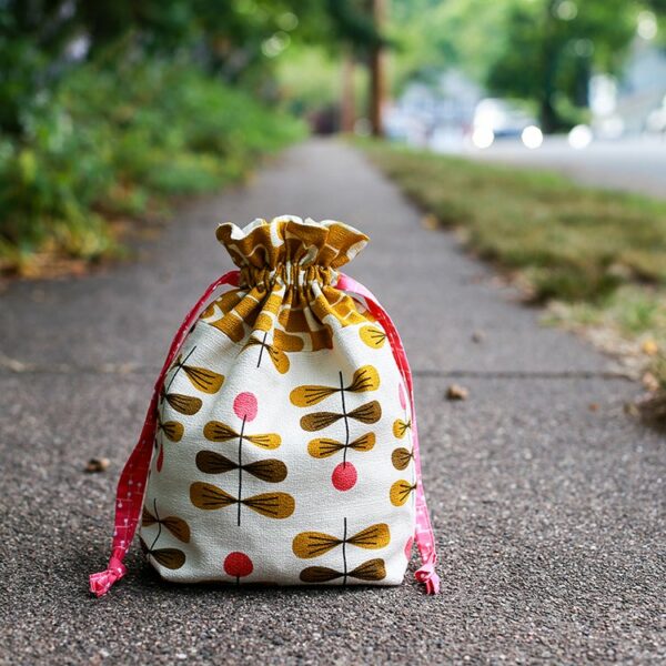 Jeni Baker Lined Drawstring Bag - Image 2