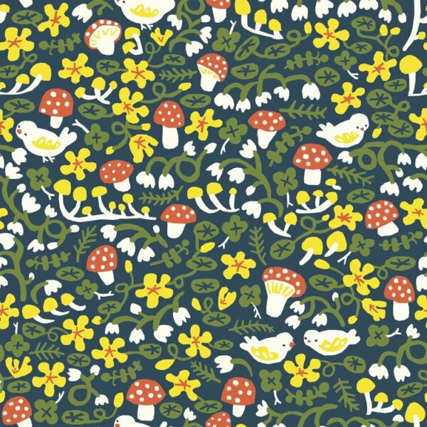 Little House Cottons Kristen Balouch Nasturtium Citrus Organic Poplin