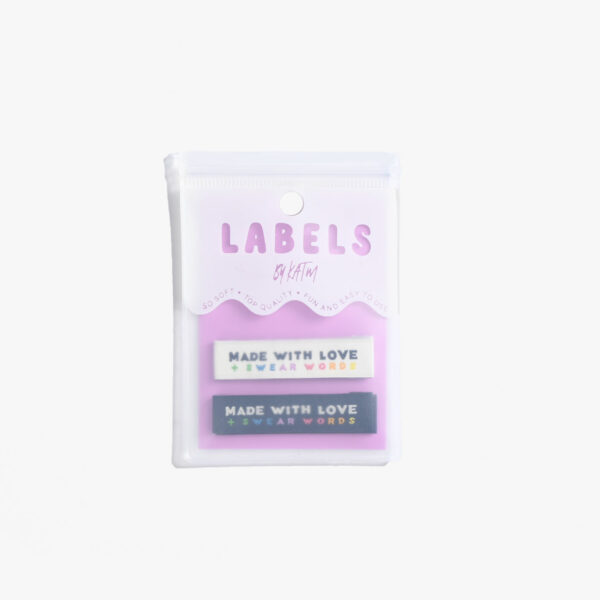 Kylie And The Machine "Made with Love & Swear Words" Woven Labels