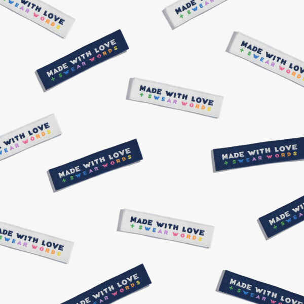 Kylie And The Machine "Made with Love & Swear Words" Woven Labels - Image 3