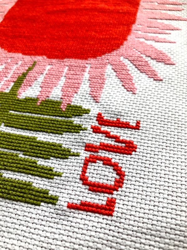 Lisa Congdon Love Flower Cross Stitch Kit - Image 2