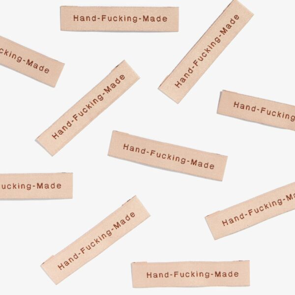 Kylie And The Machine "Hand-Fucking Made" Woven Labels - Image 3