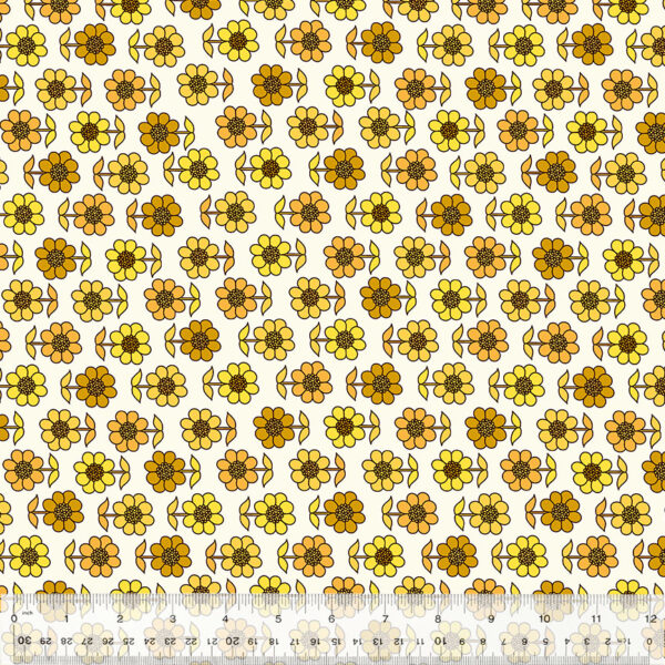Windham Fabrics Denyse Schmidt Bonny Daisy Yellow (REMNANT)