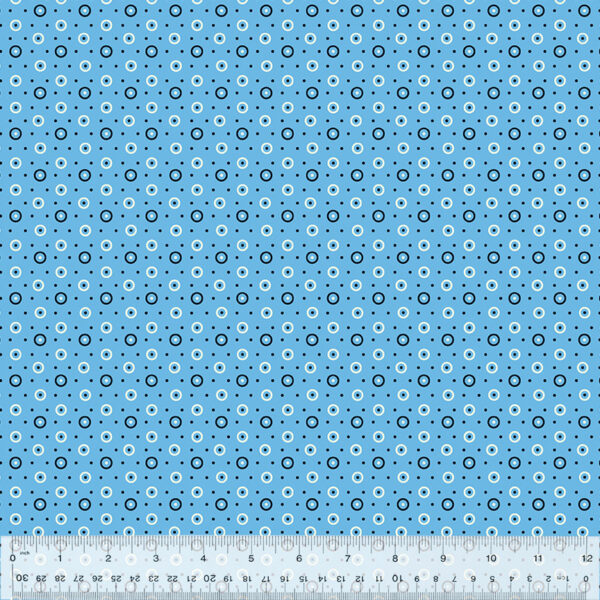 Windham Fabrics Denyse Schmidt Bonny Dot and Circle Blue