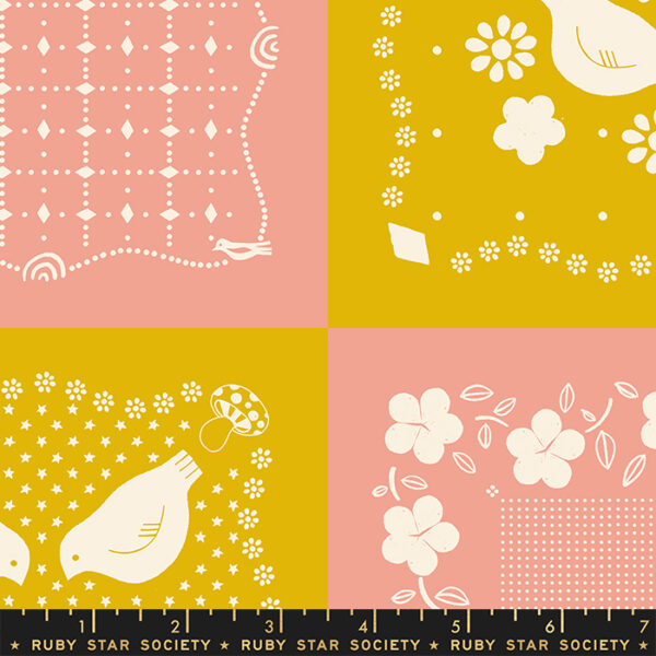 Ruby Star Society Alexia Marcelle Abegg Sugar Maple Birdseed Panel Goldenrod