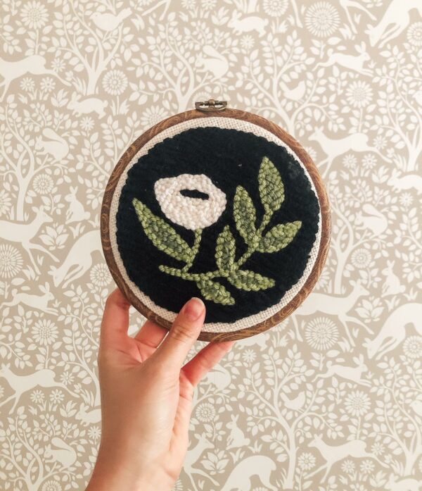 The Urban Acres Modern Floral Punch Needle Kit