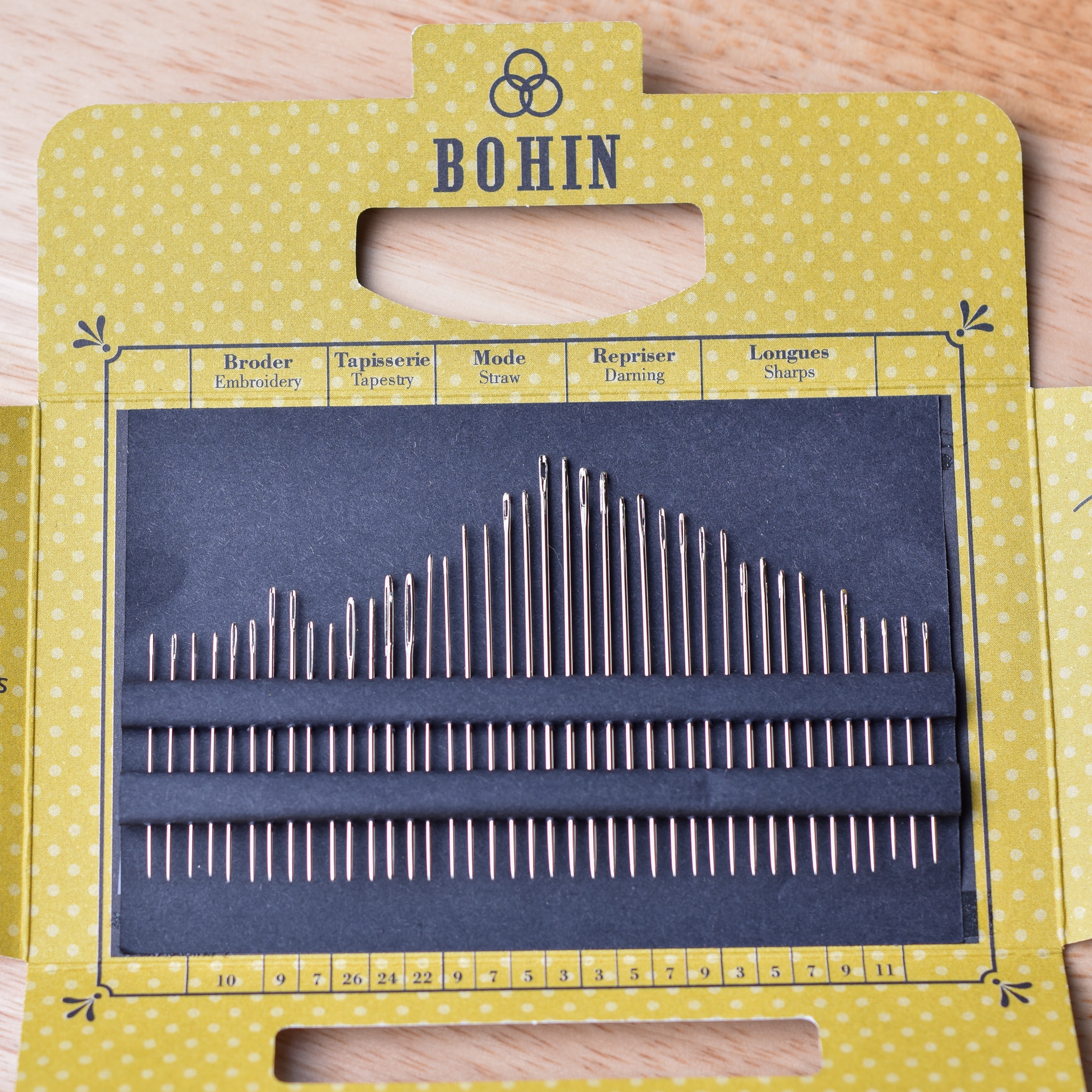 Bohin Assorted Hand Needles - 40/Pack