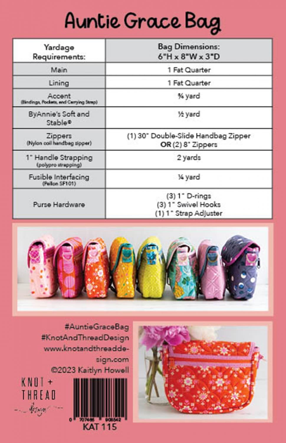 Thread sales bag pattern