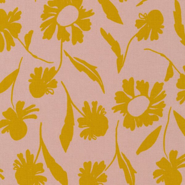 Robert Kaufman Fabrics Anna Graham Riverbend Essex Yarn Dyed Floral Rose
