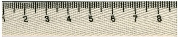 5/8in Measuring Tape Ribbon Ivory