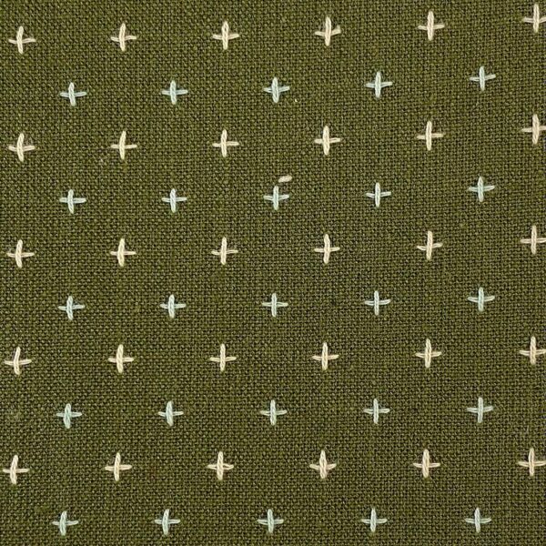 Diamond Textiles Nikko Geo Pluses Fern Green