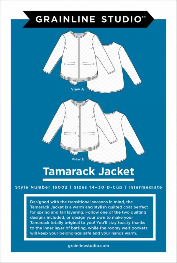 Grainline Studio Tamarack Jacket Sizes 14-30