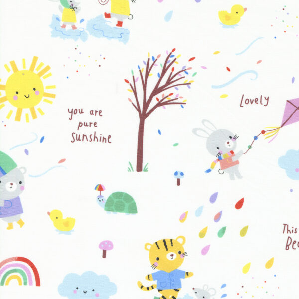 Moda Fabrics Paper & Cloth Design Studio Whatever The Weather All Weather Friends Cloud