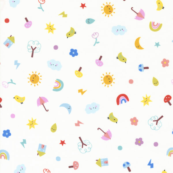 Moda Fabrics Paper & Cloth Design Studio Whatever The Weather Tossed Cloud