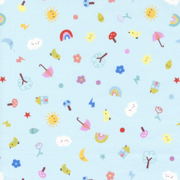 Moda Fabrics Paper & Cloth Design Studio Whatever The Weather Tossed Rain