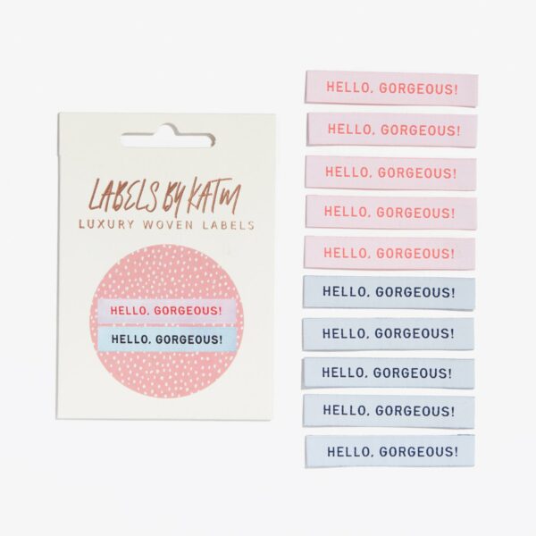Kylie And The Machine Hello Gorgeous Woven Label