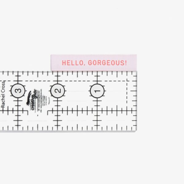 Kylie And The Machine Hello Gorgeous Woven Label - Image 2