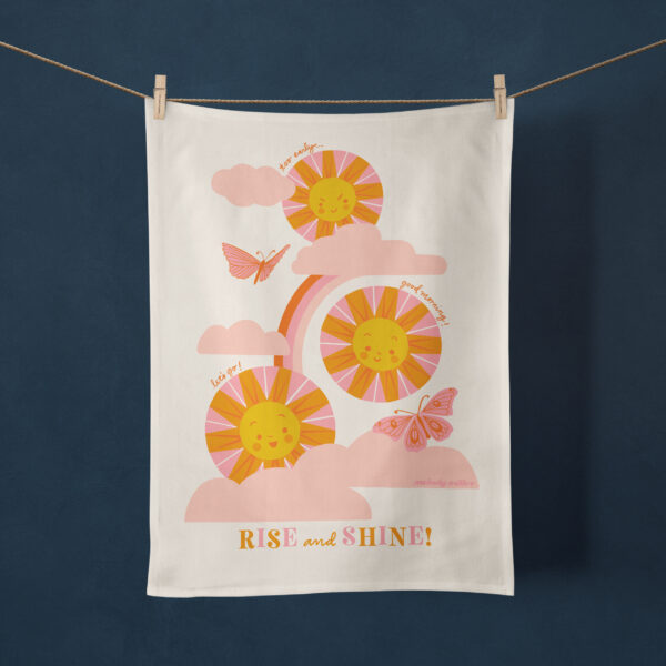 Ruby Star Society Melody Miller Rise And Shine Tea Towel