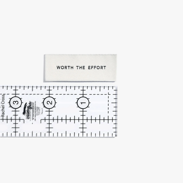 Kylie And The Machine Worth the Effort Woven Label - Image 2
