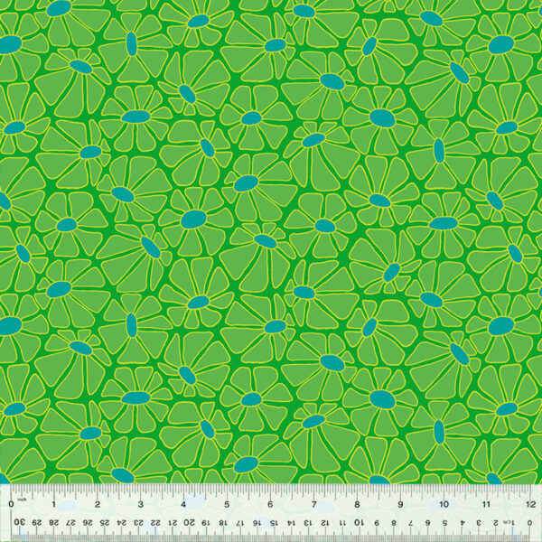 Windham Fabrics Shayla Wolf Summer Lovin' Daisy Green