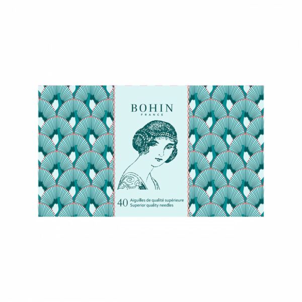 Bohin Needle Book 40pc 185 years Blue Solange