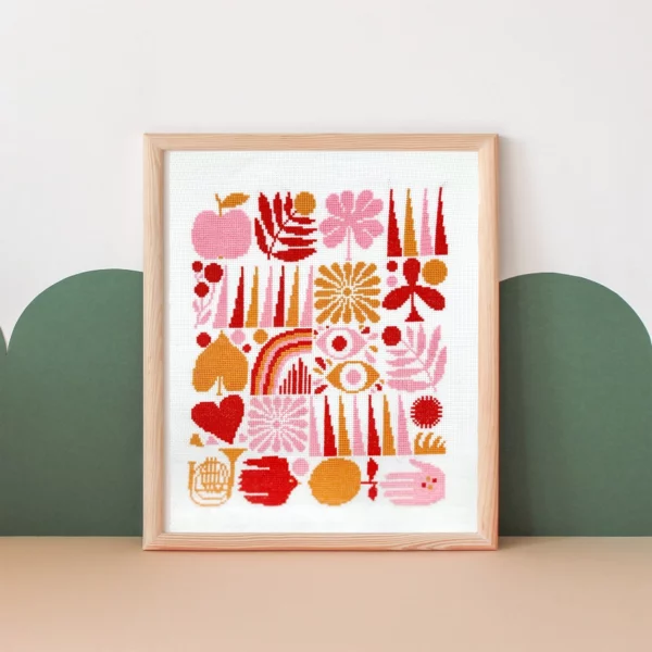Lisa Congdon Harvest Grid Cross Stitch Kit - Image 3