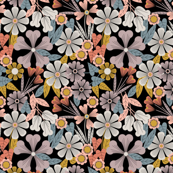 Dashwood Studio Jilly P Birdsong Floral Black