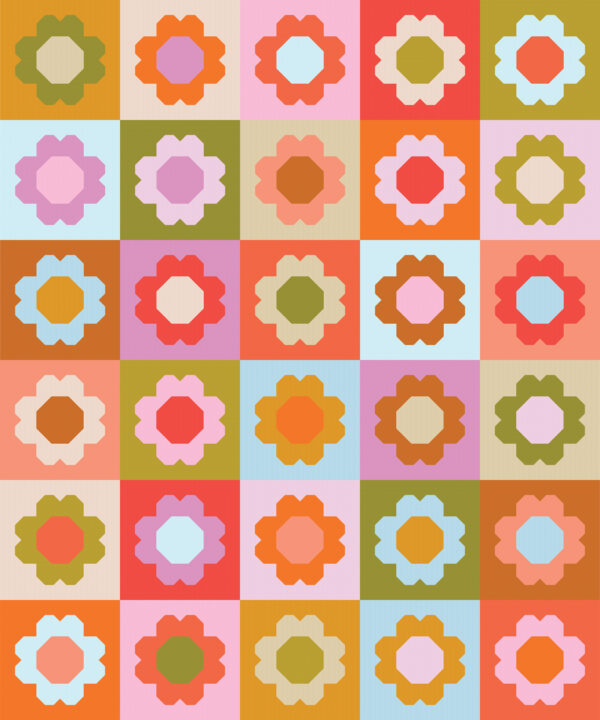 Pen + Paper Patterns Best Buds Retro Quilt Kit - Image 2