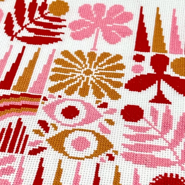 Lisa Congdon Harvest Grid Cross Stitch Kit - Image 2