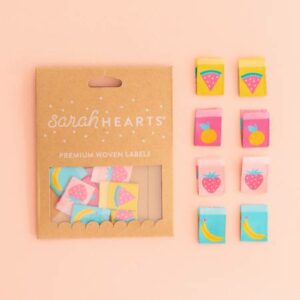 Sarah Hearts Summer Fruits Label