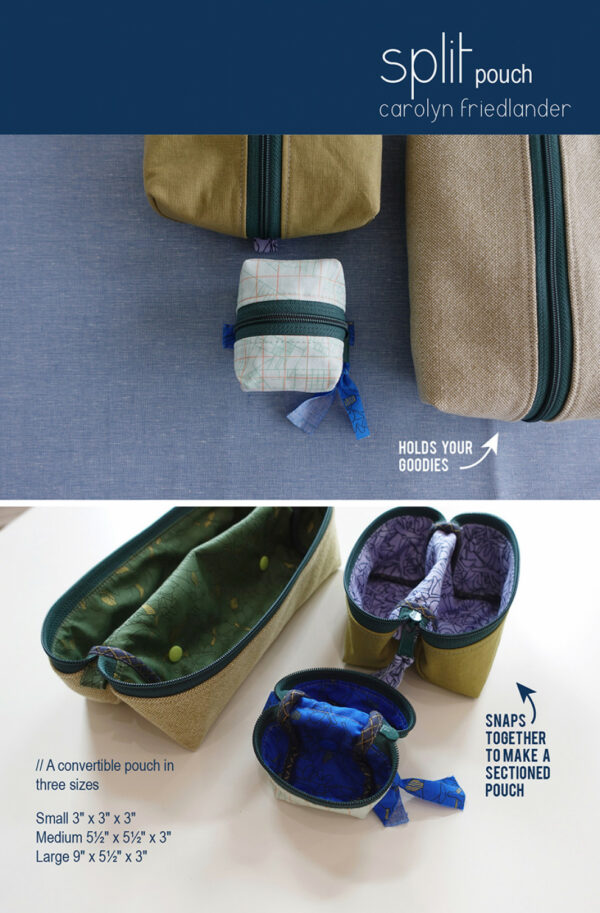 Carolyn Friendlander Split Pouch Pattern