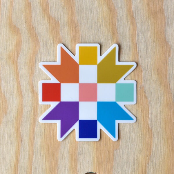 Coco West Illustration Rainbow Sister's Choice Sticker