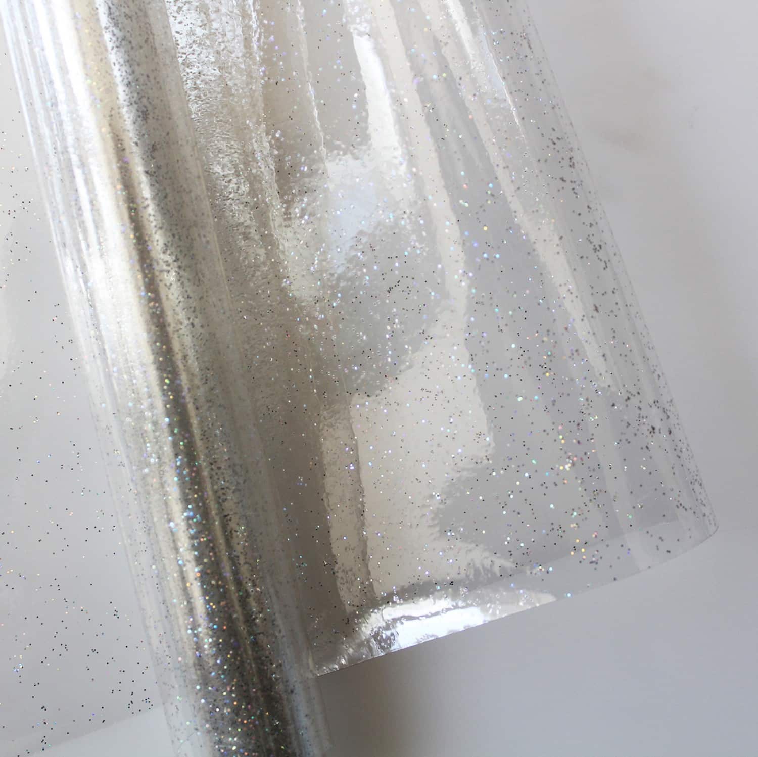 Sew HungryHippie Vinyl Transparent Clear Glitter - Sewtopia Sew HungryHippie Vinyl Transparent Clear Glitter - Sewtopia