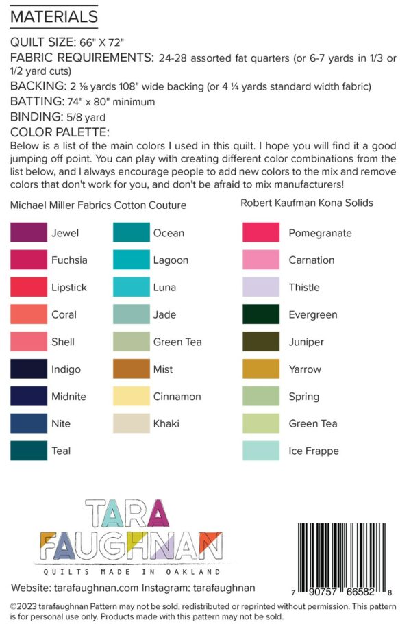Tara Faughnan Bars Quilt Pattern - Image 2