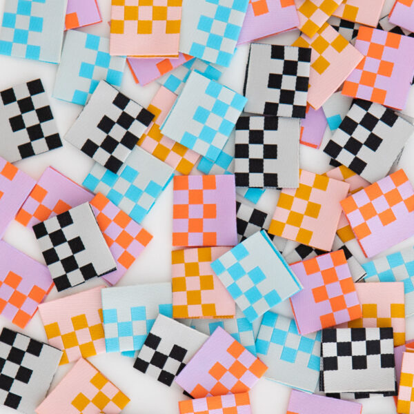 Sarah Hearts Checkerboard Multipack Labels - Image 3