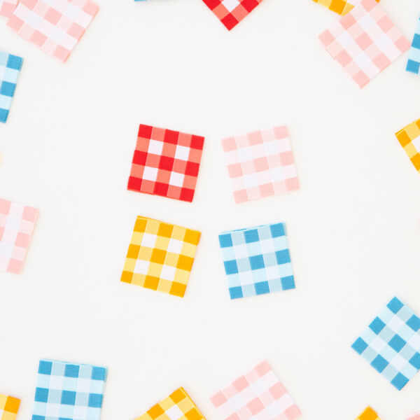 Sarah Hearts Gingham Multipack Labels - Image 3