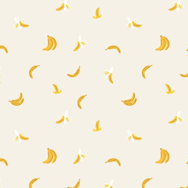 Cotton + Steel Rifle Paper Co Orchard Banana Cream Metallic