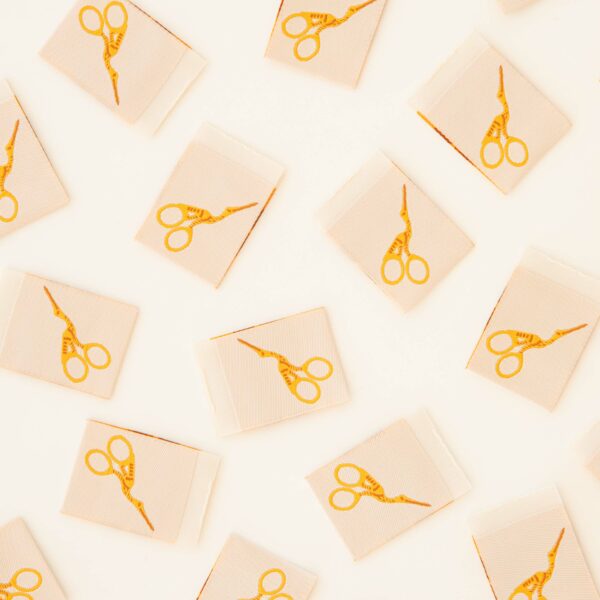 Sarah Hearts Stork Scissors Labels - Image 2