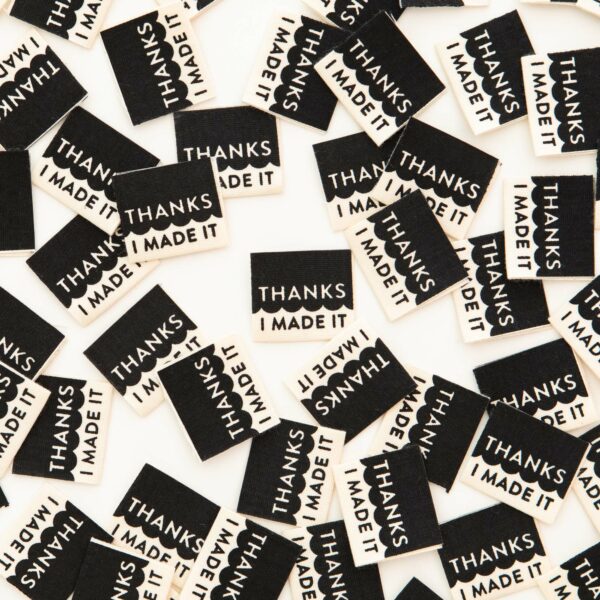 Sarah Hearts Thanks I Made It Organic Cotton Labels - Image 3